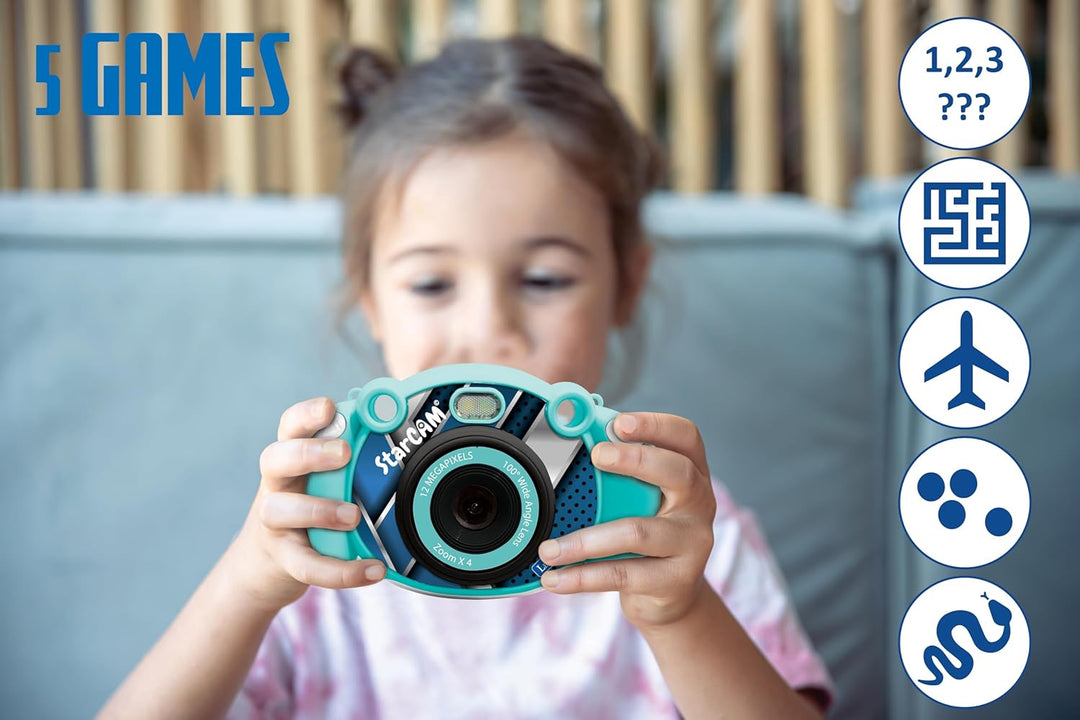 Lexibook - Kamera für Kinder, Foto, Video, Audio und Spiele – DJ080, Lexibook