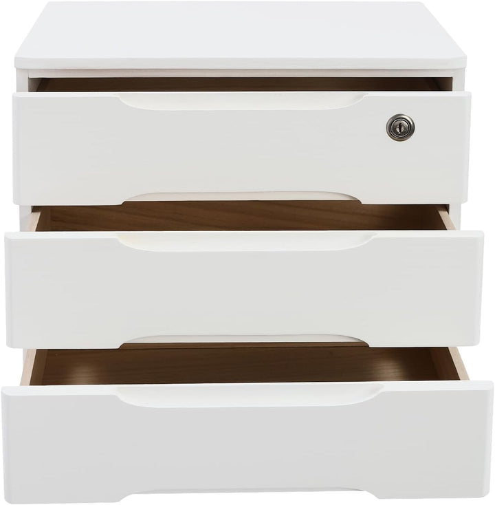 Schubladenbox Schreibtisch, Box Abschliessbar 5kg Tungholz Mit 5-Stufiger Organizer Schlüssel Anti-R