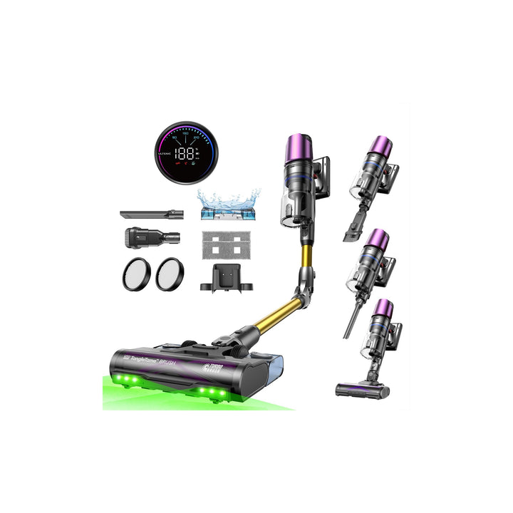 Ultenic Akku Staubsauger mit Wischfunktion, 60KPa/580W/60Mins, Staubsauger Kabellos mit 230ml abnehm