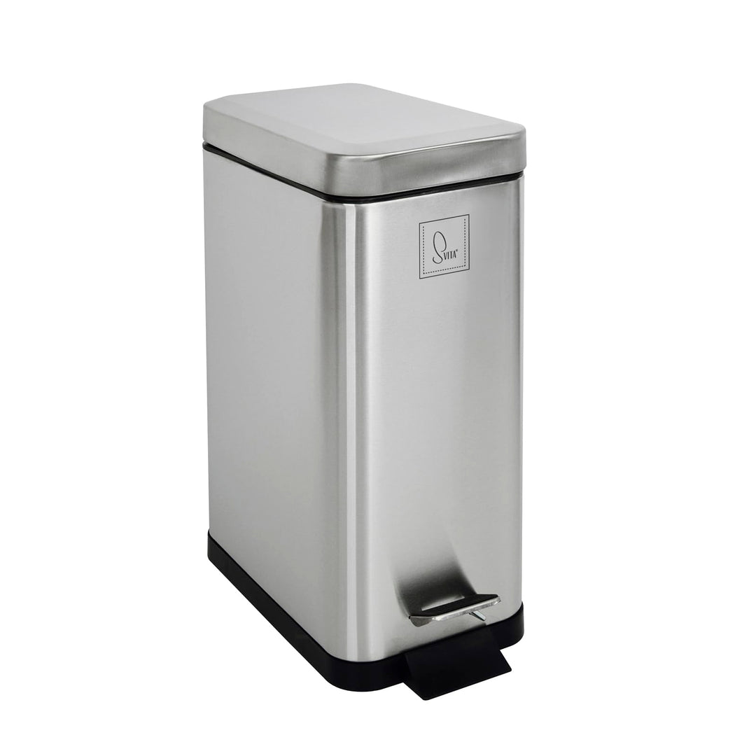 SVITA STM10 Mülleimer Treteimer Tretmülleimer Abfalleimer 10l inkl. Inneneimer Softclose-Deckel Fuss