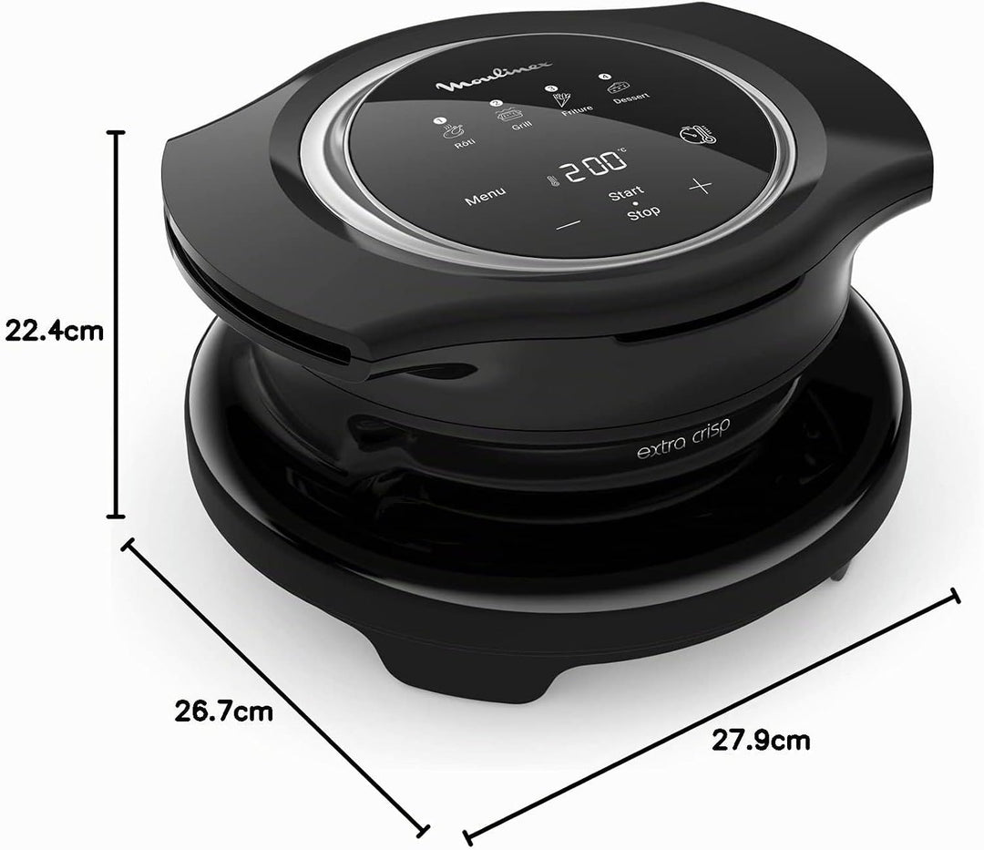 Moulinex Extra Crisp Deckel Cookeo, knusprige Rezepte, 4 automatische Programme, manueller Modus, ei