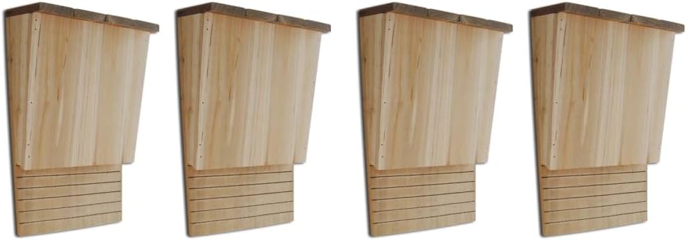 vidaXL 4X Holz Fledermauskasten Fledermaushaus Nistkasten Fledermausnistkasten