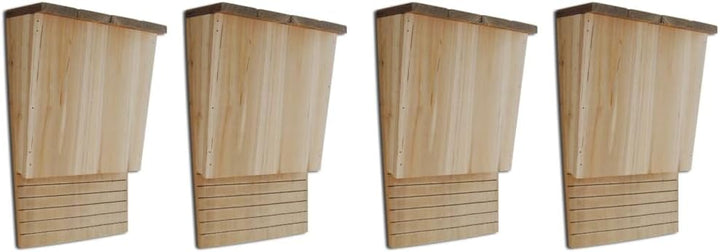 vidaXL 4X Holz Fledermauskasten Fledermaushaus Nistkasten Fledermausnistkasten