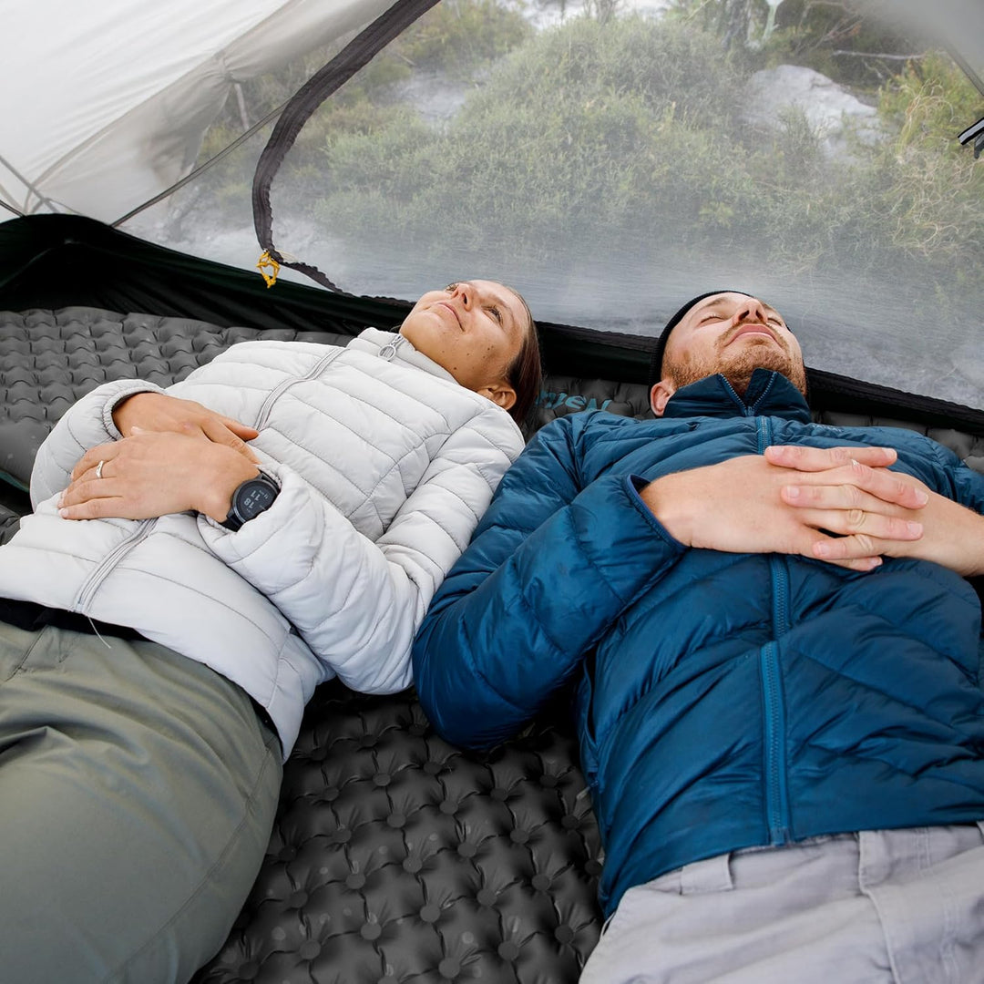 Naturehike 3,5R- Wert Camping Isomatte Ultralight 4 Jahreszeiten (-6℃) Selbstaufblasend mit aufblasb