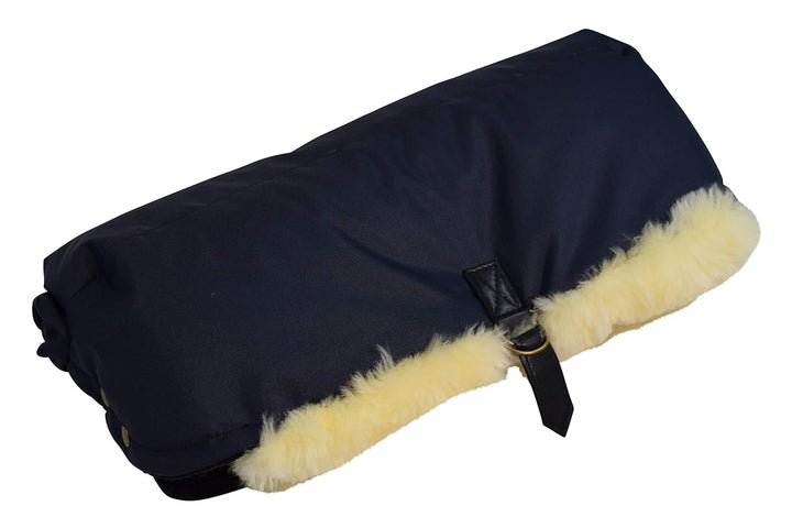 Naturasan Lammfell Handwärmer, warmer Kinderwagen Handmuff mit Lammfell Innenfutter, Muff, Kiwa, Bug