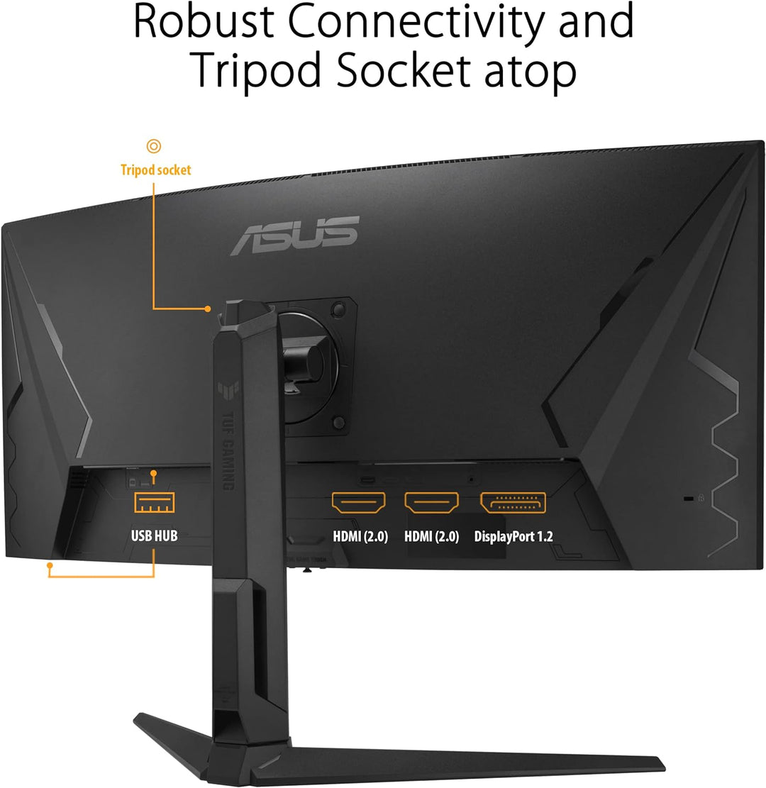 ASUS TUF Gaming VG34VQEL1A | 34 Zoll UWQHD Curved Monitor | 100 Hz, 1ms MPRT, FreeSync, HDR 10 | VA