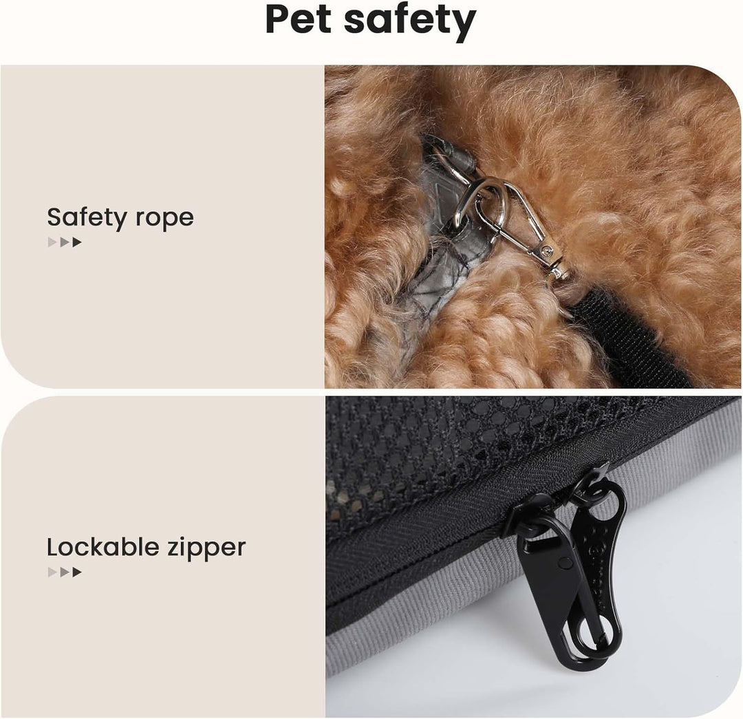 pecute Hundebox Faltbar Hundetransportbox Stabil Auto Transportbox Hund 61 x 52 x 45 cm, Leicht Katz