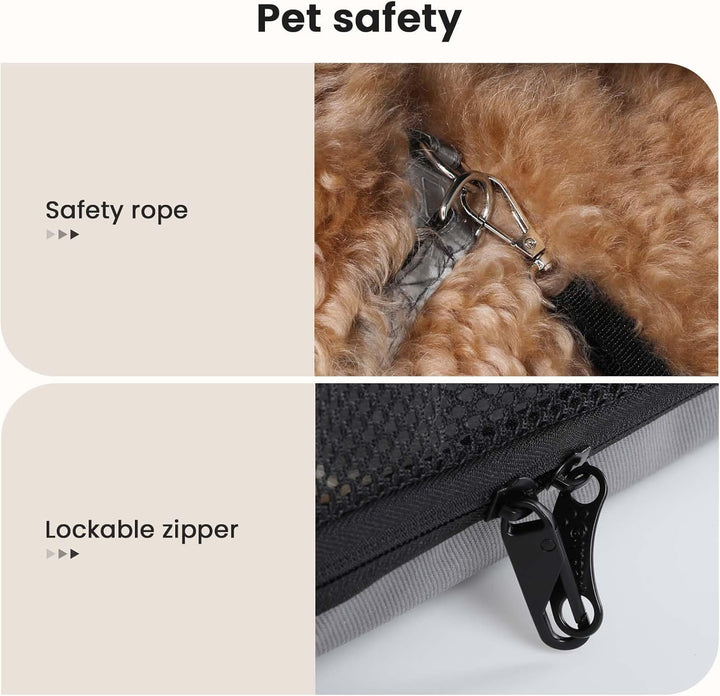 pecute Hundebox Faltbar Hundetransportbox Stabil Auto Transportbox Hund 61 x 52 x 45 cm, Leicht Katz