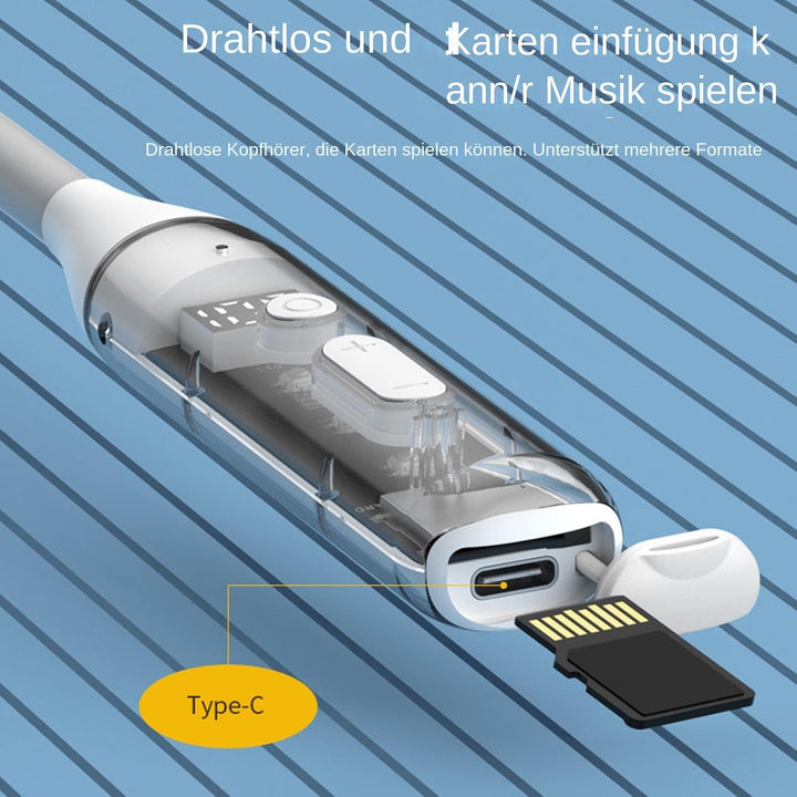 Kopfhörer Mit Halsband - Kabellos Im Nacken-Design | Magnetisch Ergonomisch Atmungsaktiv Für Sport F
