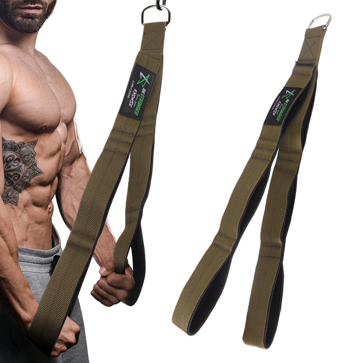 LARA STAR Verstellbare, robuste Trizepsseil-Kabelbefestigung für Fitnessstudio, 45–79cm, extra Lange