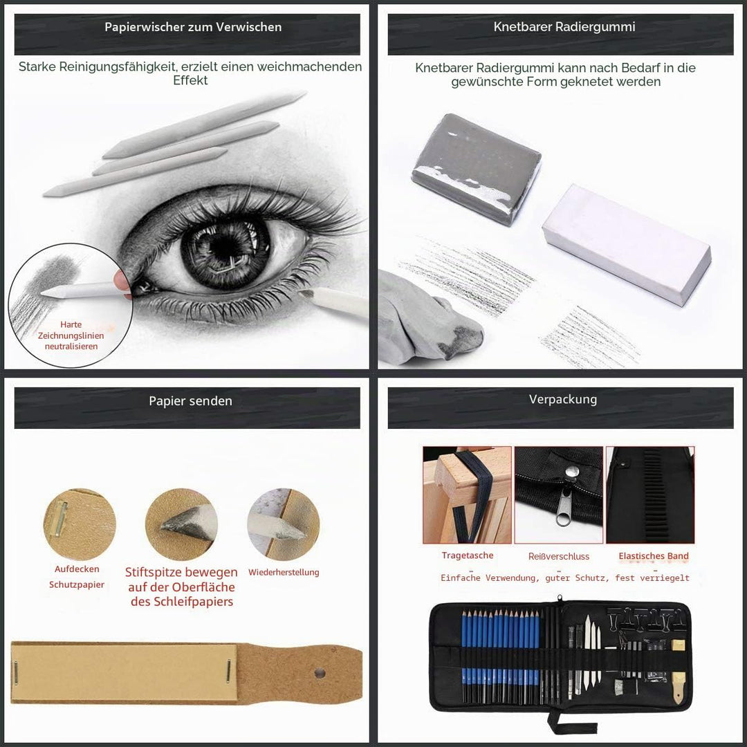 Ulifeme Skizzierstifte Set Bleistifte, Zeichenstifte für Skizzieren und Zeichnen, Zeichnungen Stifte