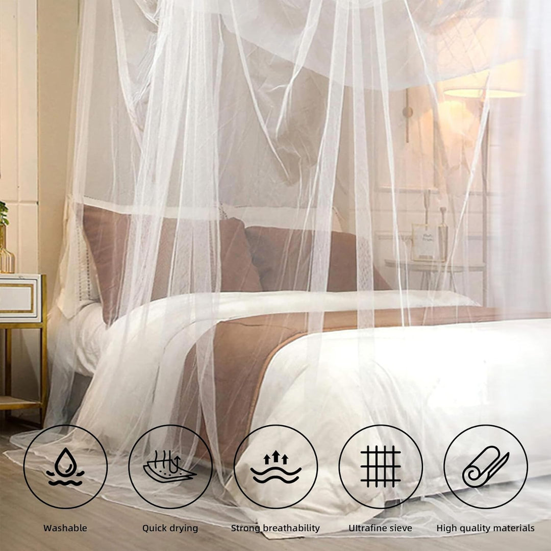 Moskitonetz Doppelbett und Einzelbett, 190cm x 210cm x 240cm Moskitonetz Bett Reise Premium Grosses