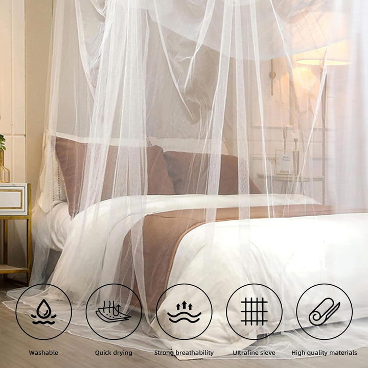 Moskitonetz Doppelbett und Einzelbett, 190cm x 210cm x 240cm Moskitonetz Bett Reise Premium Grosses