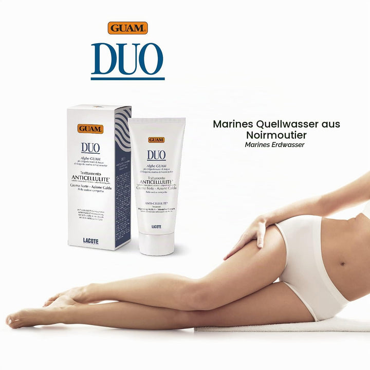 Guam, Anticellulite Körper Duo Behandlung, Starke Wärmewirkungs Creme gegen Cellulite und Hautunrein