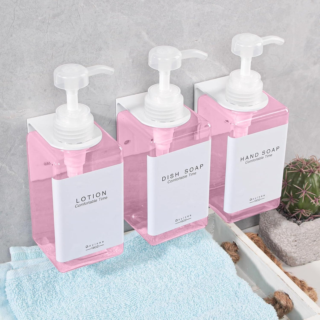 Nachfüllbare Shampoo- und Conditioner-Flaschen für Duschwand, Shampoo- und Conditioner-Spender mit P