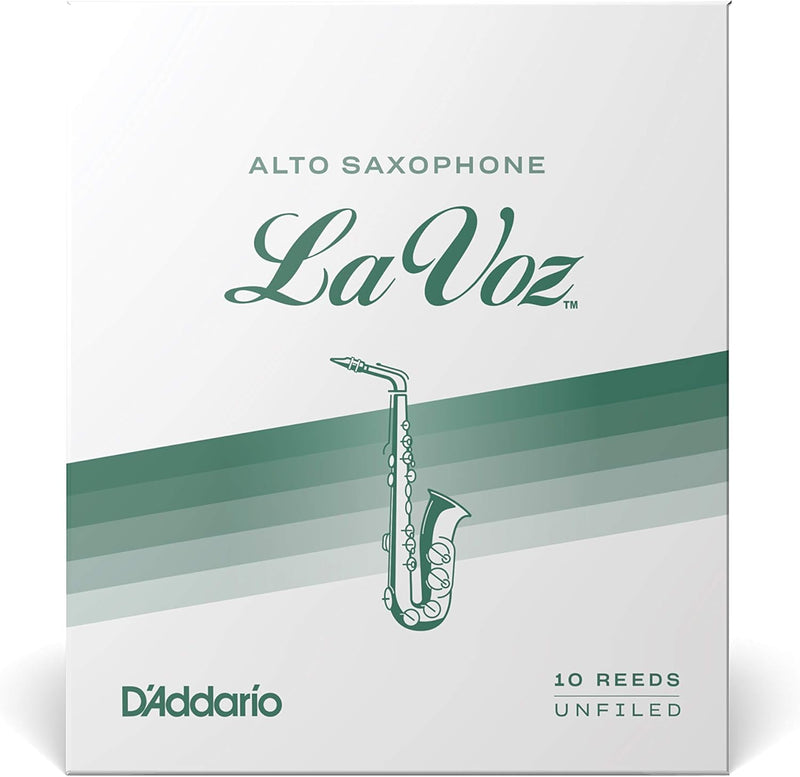 La Voz Blätter für Altsaxophon Stärke Medium (10 Stück) Alto Medium, Alto Medium