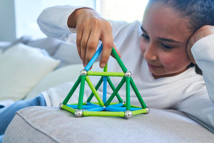 Geomag Classic - 60 Pieces- Magnetic Construction for Children - Green Collection - 100 Percent Recy