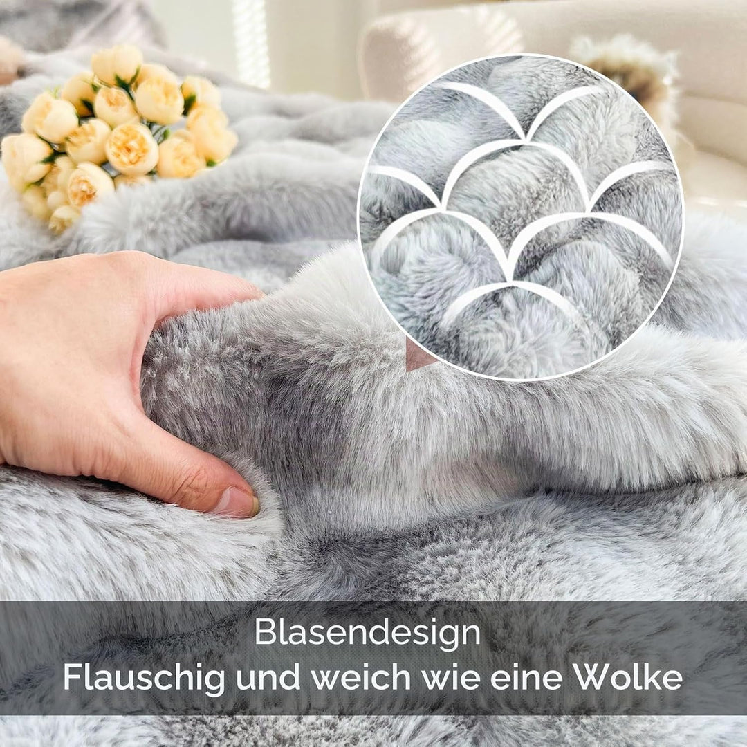 Kuscheldecke Kaninchen Plüsch Decke Super Soft Wohndecke Dick 1000 G/M² Flanell Decke Warme Überwurf
