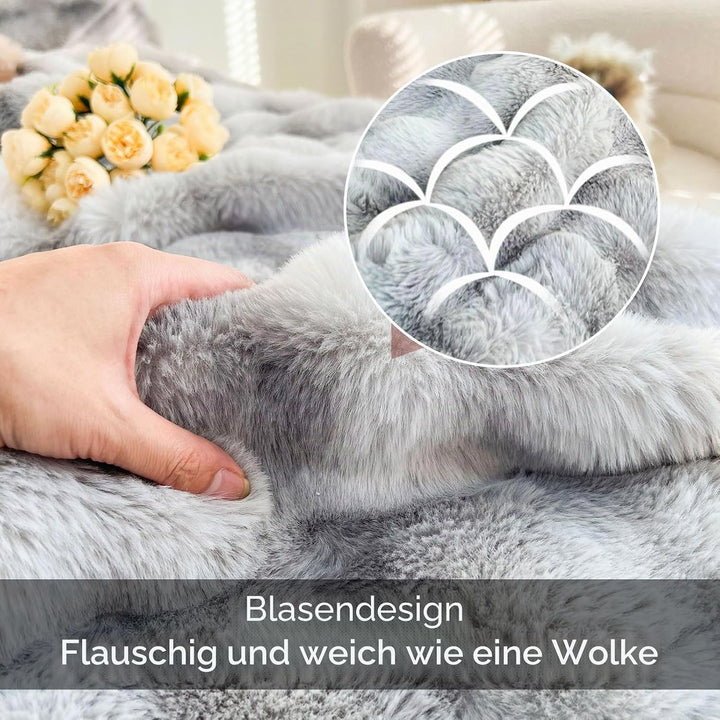 Kuscheldecke Kaninchen Plüsch Decke Super Soft Wohndecke Dick 1000 G/M² Flanell Decke Warme Überwurf