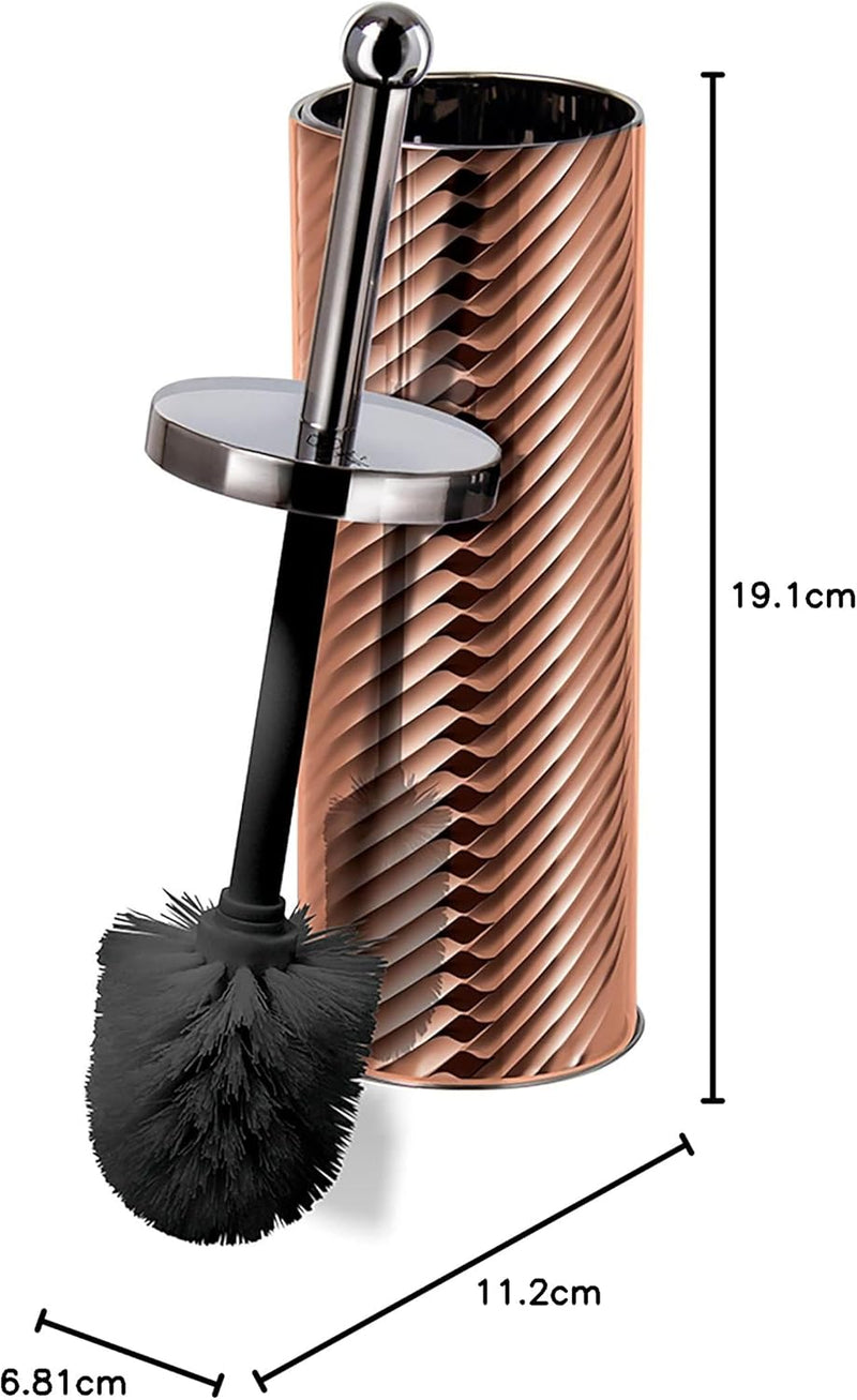 Berlinger Haus Rose Gold Toilettenbürste 40 cm für Badezimmer, Bürstenhalter Edelstahl, Spritzwasser