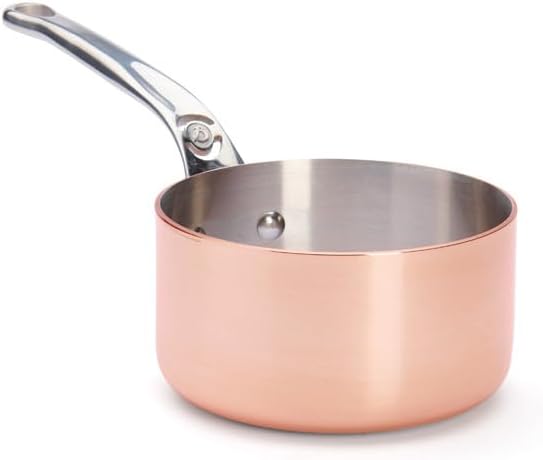 DE BUYER 6206.14 Stielkasserolle, Kupfer, braun, 14 cm Braun 20.3 x 14 x 7.9 cm, Braun 20.3 x 14 x 7