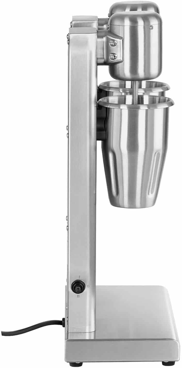 Royal Catering RCPMS-160S Milchshaker doppelt 2 x 1 l 15.000 U/min Edelstahl Standmixer Hochleistung