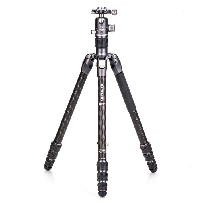 Benro Carbon Fibre Three Series Tripod/Monopod with VX30 Ballhead, 4 Leg Sections, Twist Leg Locks,