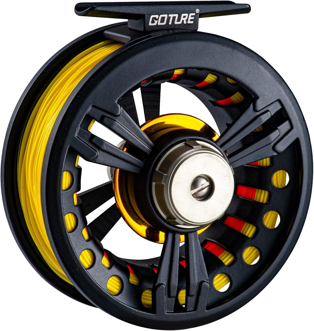 Goture Fliegenrolle Fliegenfischen Rollen wasserdicht 2+1BB 3/4 5/6 7/8 9/10 Aluminum Legierungskörp