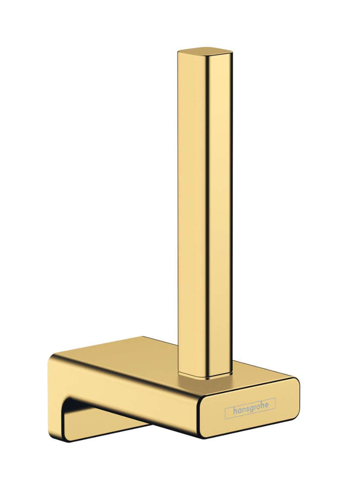 hansgrohe Ersatz-Toilettenpapierhalter AddStoris, Ersatzpapierrollenhalter Polished Gold Optic, 1 Ro