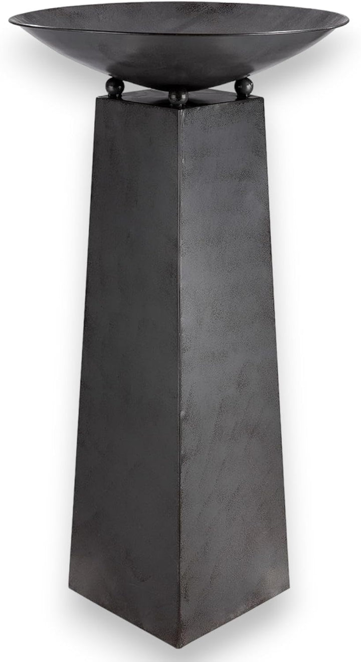4465 Metall Schalenständer Buddha, In der Ruhe liegt die Kraft 95x50cm, Metallständer mit Pflanzscha