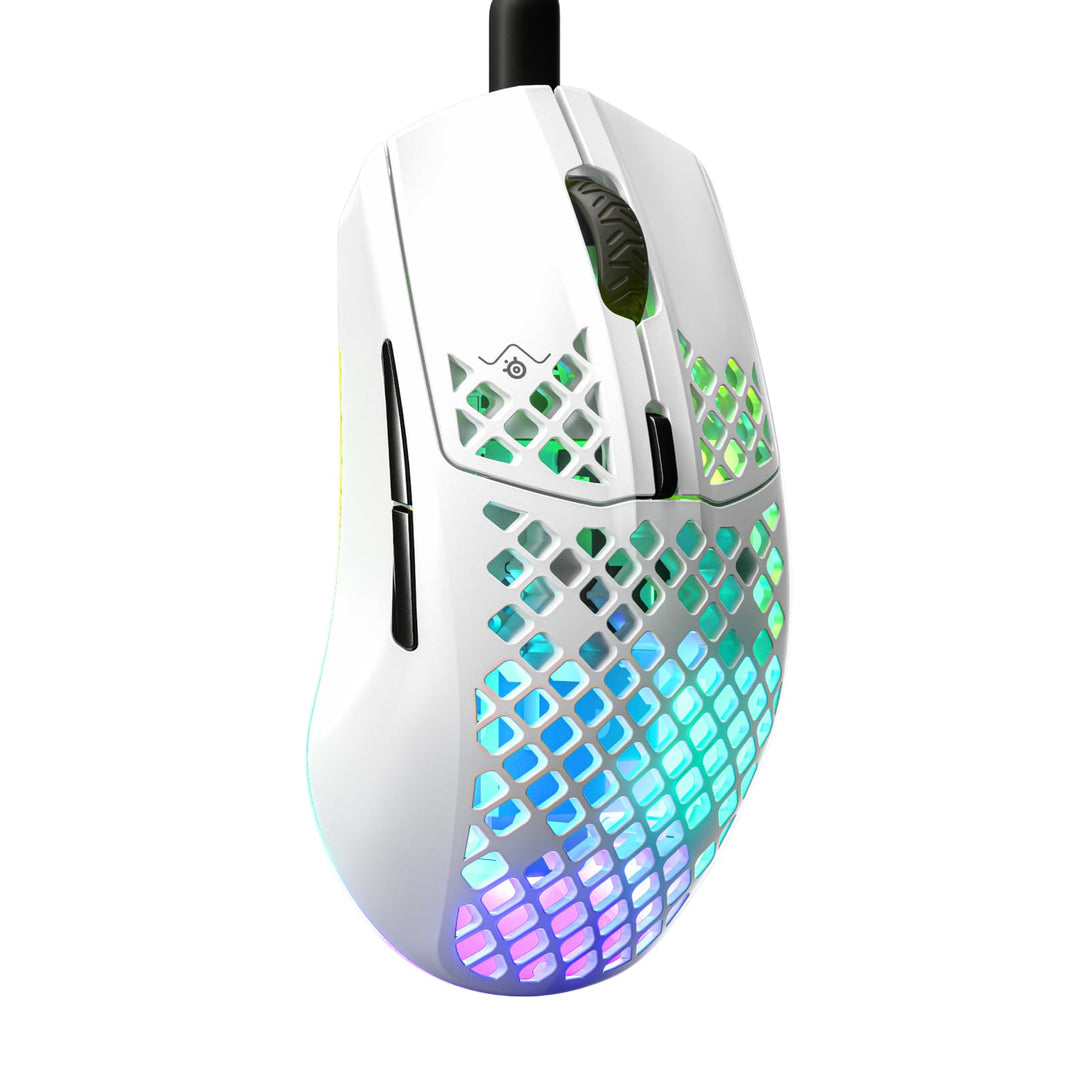 SteelSeries Aerox 3 - RGB Gaming-Mouse mit Öffnungen in der Oberfläche - Federleichtes, wasserabweis