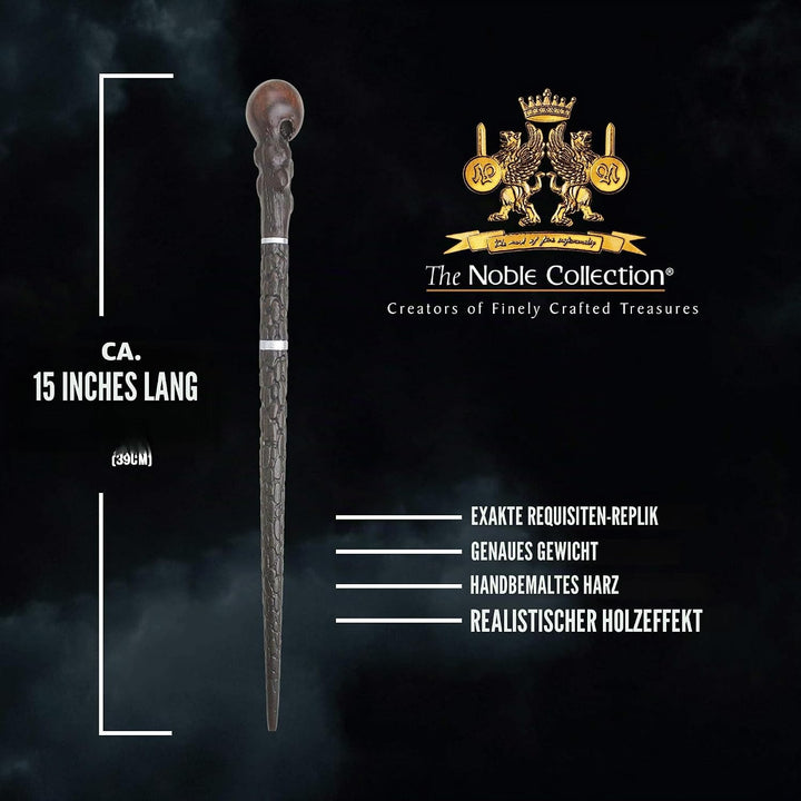 The Noble Collection - Alastor Mad-Eye Moody Character Wand - 15in (38cm) Wizarding World Wand with