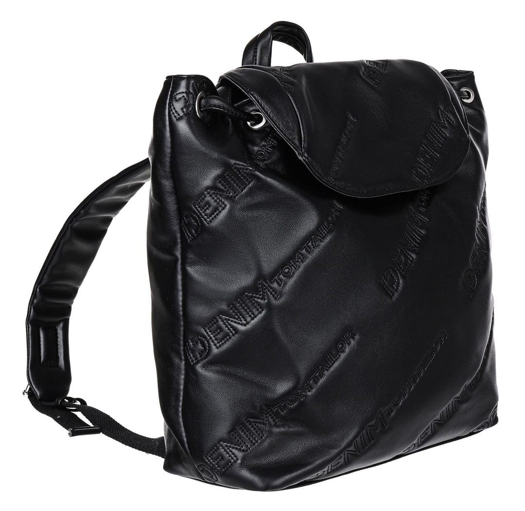 Denim TOM TAILOR - Nova, Damen, Rucksack, M, Schwarz, 32x12,5x35 cm