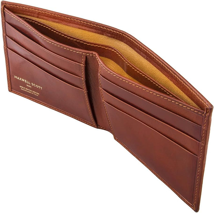 Maxwell-Scott Luxus Herrengeldbörse (Vittore), Cognac, One Size Cognac Braun, Cognac Braun