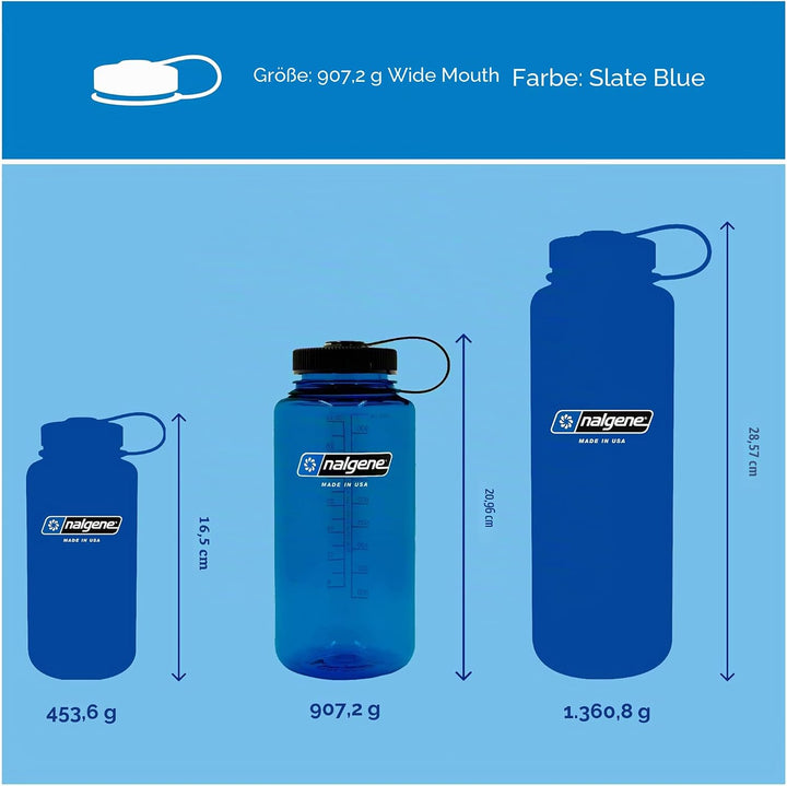Nalgene Sustain Tritan-Wasserflasche aus BPA-freiem Material, hergestellt aus 50% Kunststoffabfall,