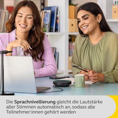 Jabra Speak2 40 tragbare Freisprechlösung, 4 Mikrofone mit Geräuschunterdrückung, 50 mm Breitband-La