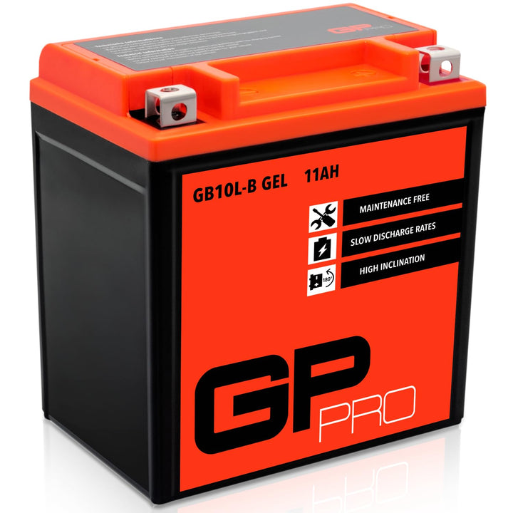 GP-PRO GB10L-B 12V 11Ah GEL-Batterie (Kompatibel mit YB10L-B / YB10L-B2) (Wartungsfrei &amp; Versiegelt)