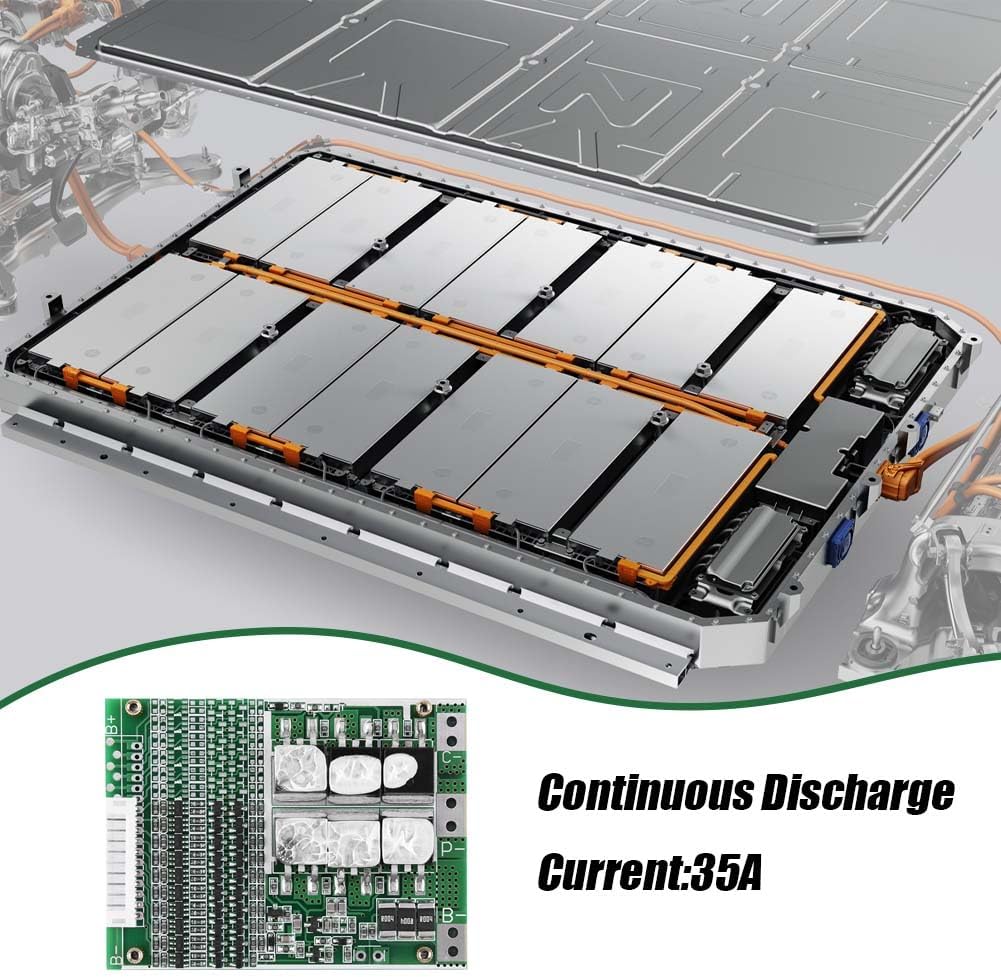 Batterieschutzplatine, 36V 35A 10S BMS PCB Batterie Schutzbrett mit Ausgleichfunktion für Li-Ionen A