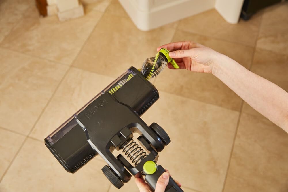RYOBI 18 V ONE+ Brushless Akku-Bodenhandsauger RSV18BL-1C40G (doppelte zyklonale HEPA-12-Filterung,