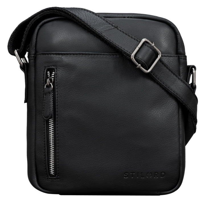 STILORD 'Kennedy' Kleine Umhängetasche Echtleder Vintage Messenger Bag Ledertasche für 8,4 Zoll Tabl