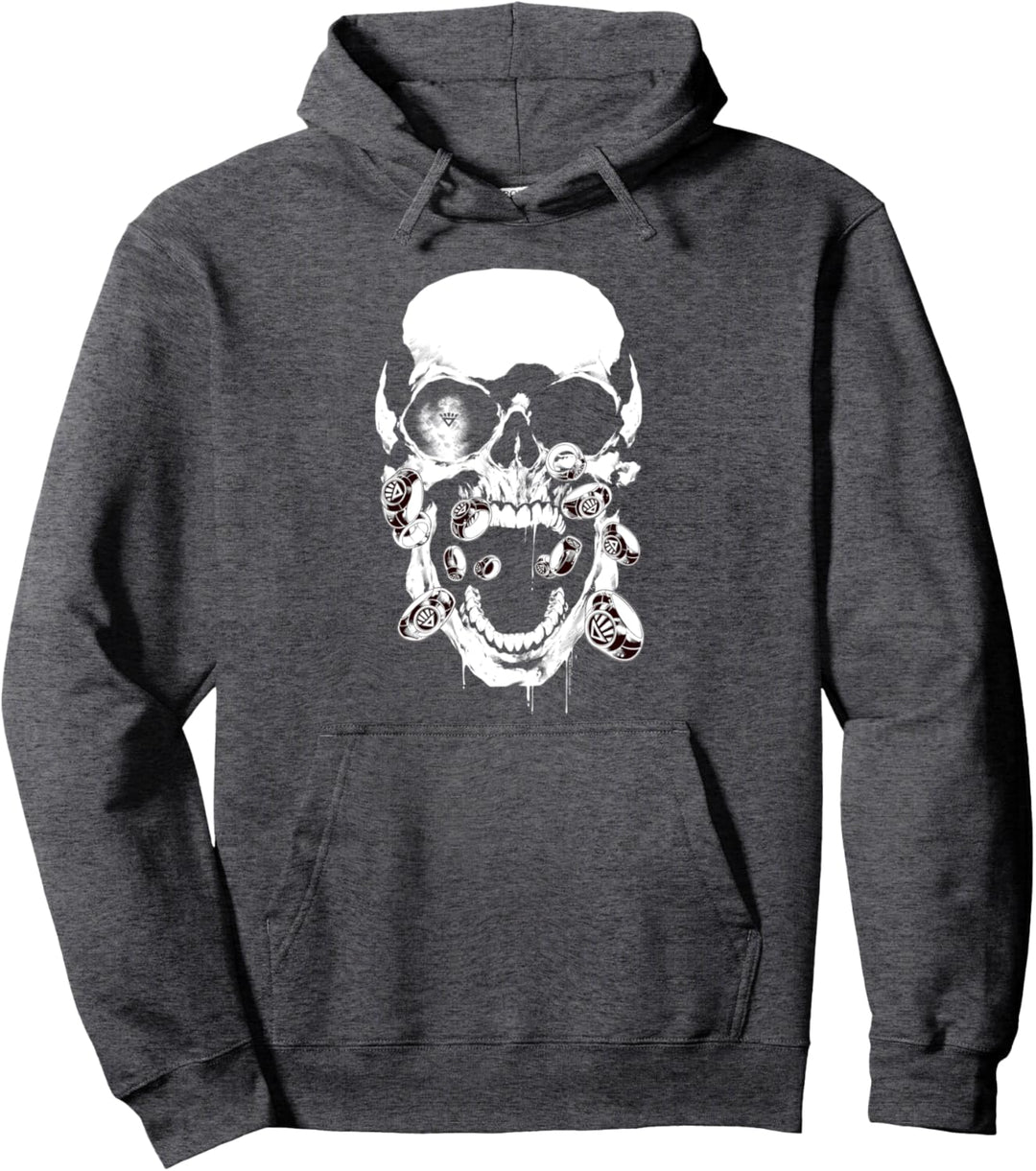 Green Lantern Black Lantern Skull Pullover Hoodie