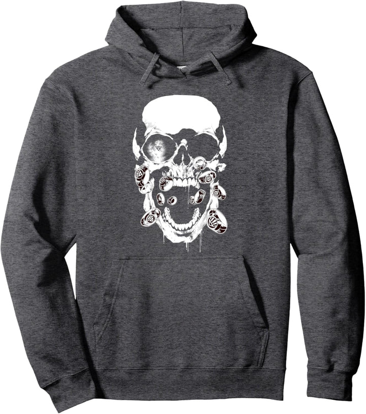 Green Lantern Black Lantern Skull Pullover Hoodie