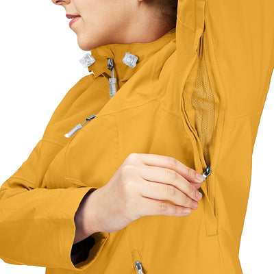 33,000ft Regenjacke Damen Wasserdicht Outdoorjacke Atmungsaktiv Herbst Übergangsjacke Leichte Jacke