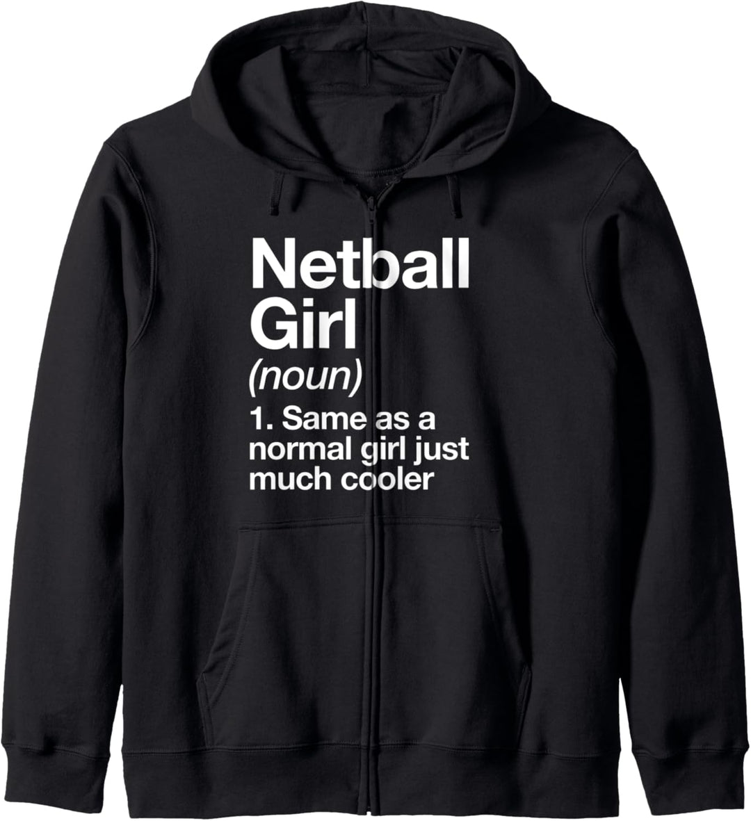 Netzball Mädchen Definition Lustig Sport Mannschaft Kapuzenjacke
