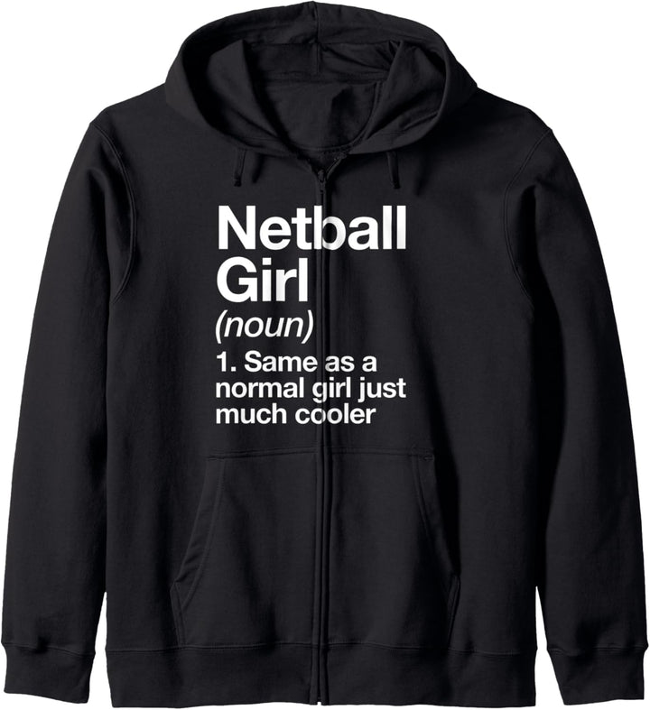 Netzball Mädchen Definition Lustig Sport Mannschaft Kapuzenjacke