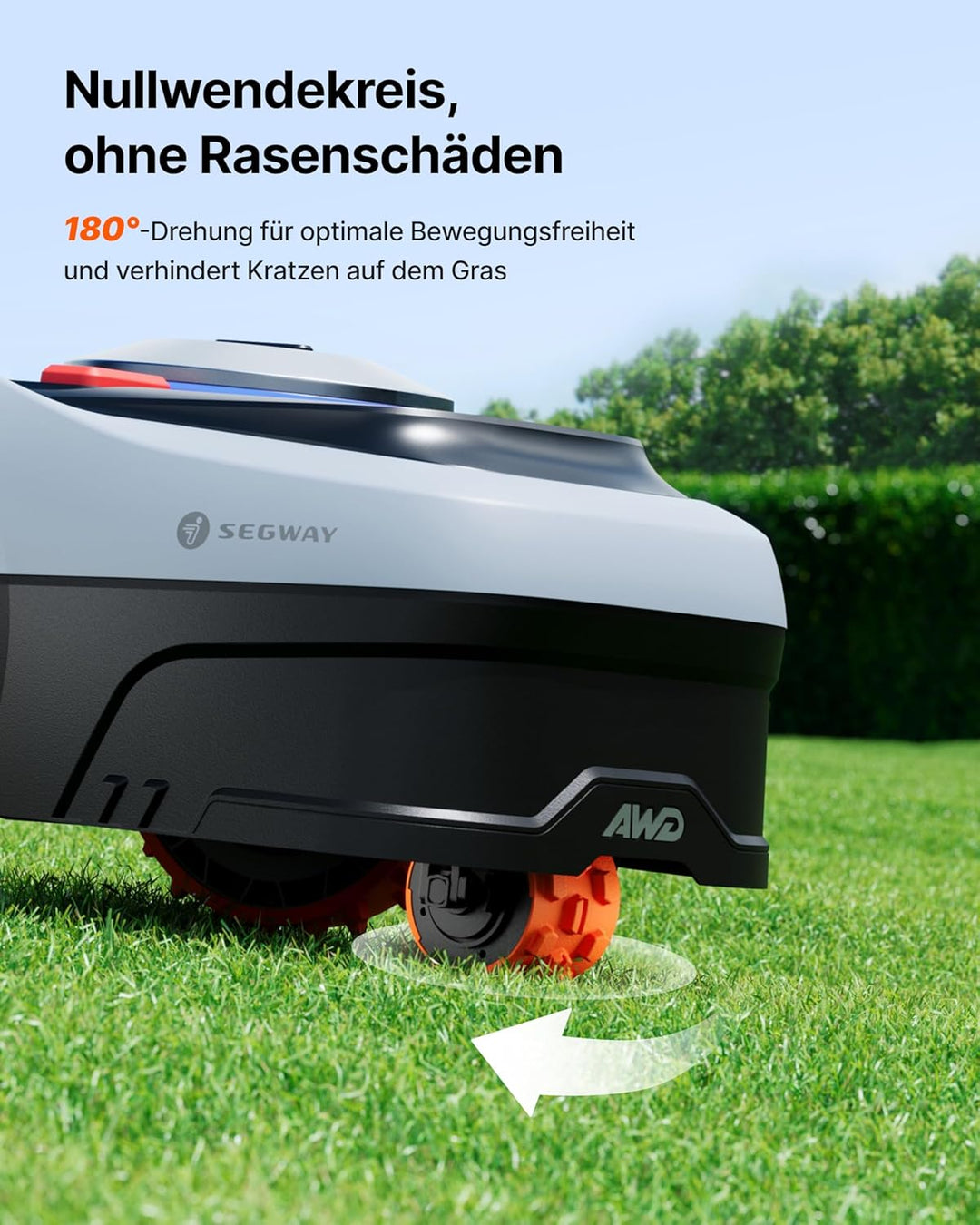 Navimow i205 AWD Mähroboter ohne Begrenzungskabel, Allradantrieb für Steigungen bis zu 45%, EFLS NRT