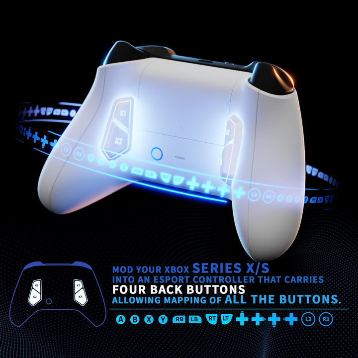 eXtremeRate Victor X Remap Kit für Xbox Series X/S Controller,6 Remap Profiles&Ergonomisches Rücken