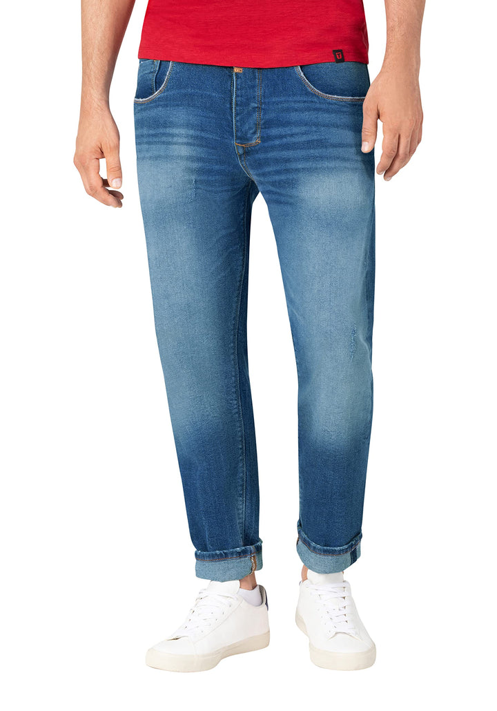 Timezone Herren Comfort Matztz Jeans, Light Riged Wash