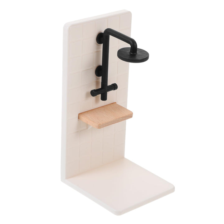 UPKOCH Massstab Realistische Langlebige Mini Dusche Puppenmöbel für Detailgetreue Puppenhaus Szene S
