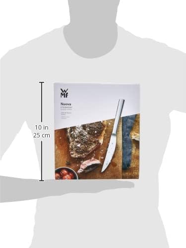 WMF Nuova Steakmesser Set 6-teilig, 23 cm, Pizzamesser, Cromargan Edelstahl poliert, spülmaschinenge